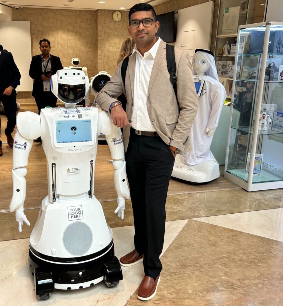 Shebin Abraham at a safety technology event