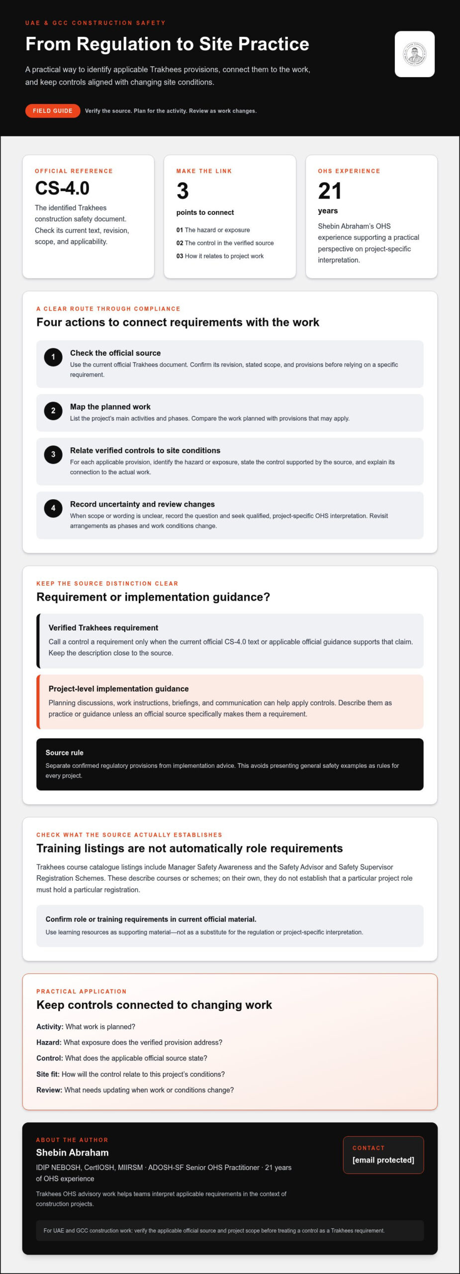 Trakhees Safety Requirements for UAE Construction